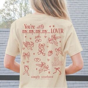 Simply Southern Valentines Your My Lover Tee Size L